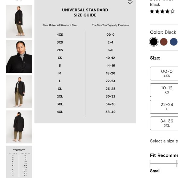 Universal Standard Beas Coat Size XL/26 - Picture 5 of 10